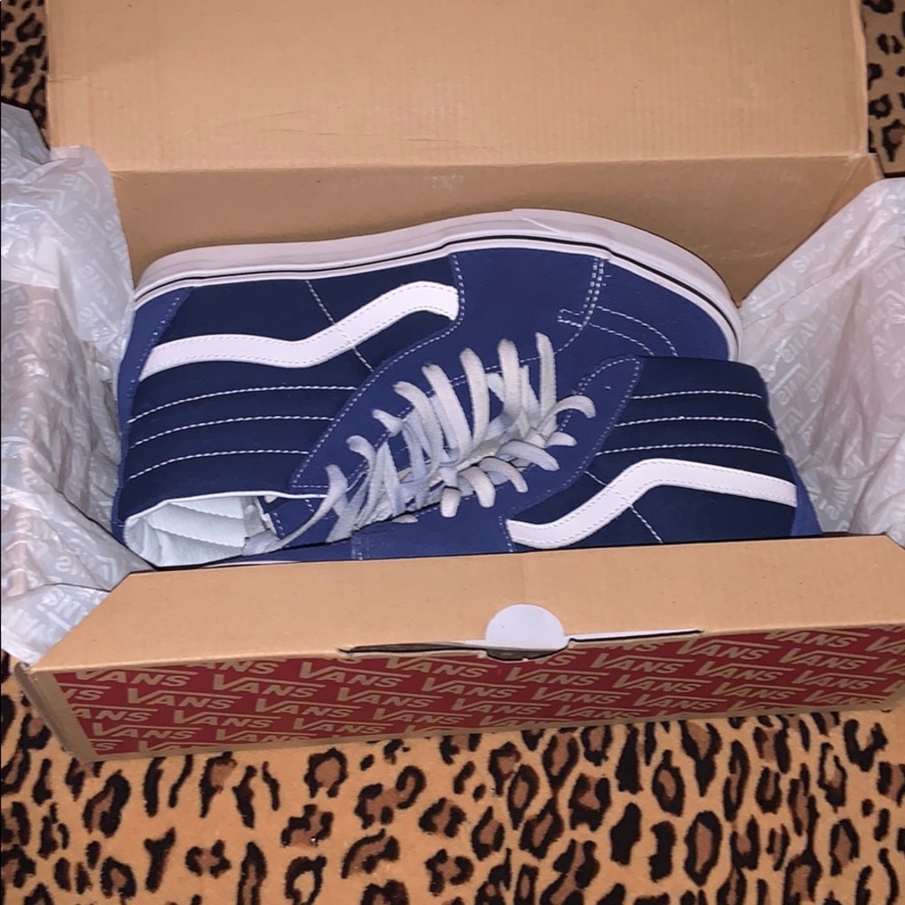 VANS SK8-HI ROYAL BLUE VANS SIZE 11 WOMEN/ 9.5 MEN - Picture 7 of 7